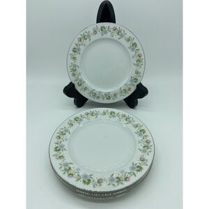 Haviland Forever Spring Floral Plates 6" Bread Butter Dessert Set of 4 EUC